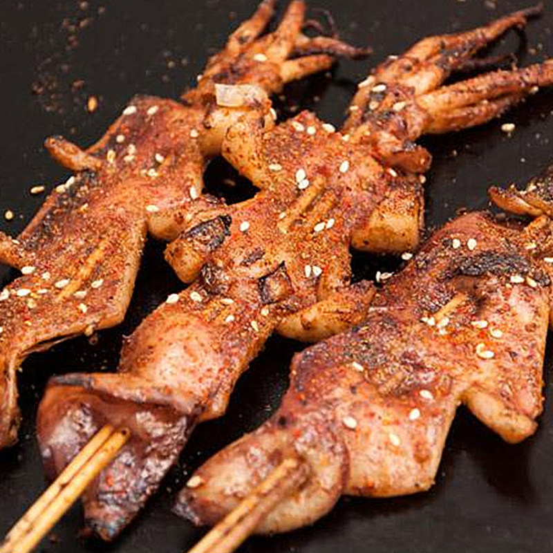 200克轰炸大鱿鱼串 黄金大鱿鱼10只水产冷冻 餐饮商用整箱包邮