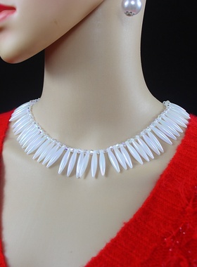 亚克力水滴项链女简约锁骨链项圈