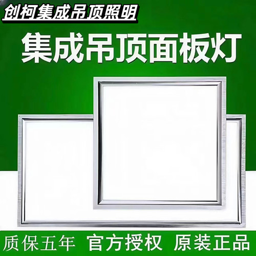 集成吊顶led灯嵌入式30x60平板灯厨房卫生间浴室铝扣板吸顶灯阳台 - 图0