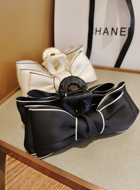 抓夹发抓布艺蝴蝶结优雅气质