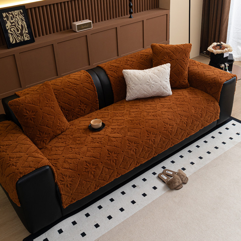 冬季毛绒沙发垫秋冬防滑三座一贵妃皮坐垫套罩2025新款流行盖布巾,淘宝优惠券,粉丝福利购,淘宝优惠卷