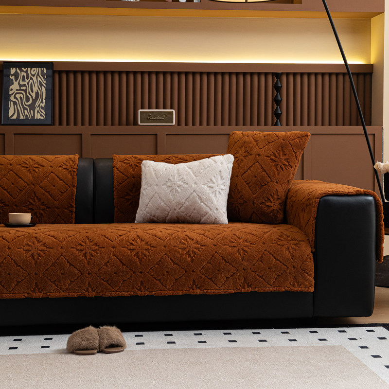 冬季毛绒沙发垫秋冬防滑三座一贵妃皮坐垫套罩2025新款流行盖布巾,淘宝优惠券,粉丝福利购,淘宝优惠卷