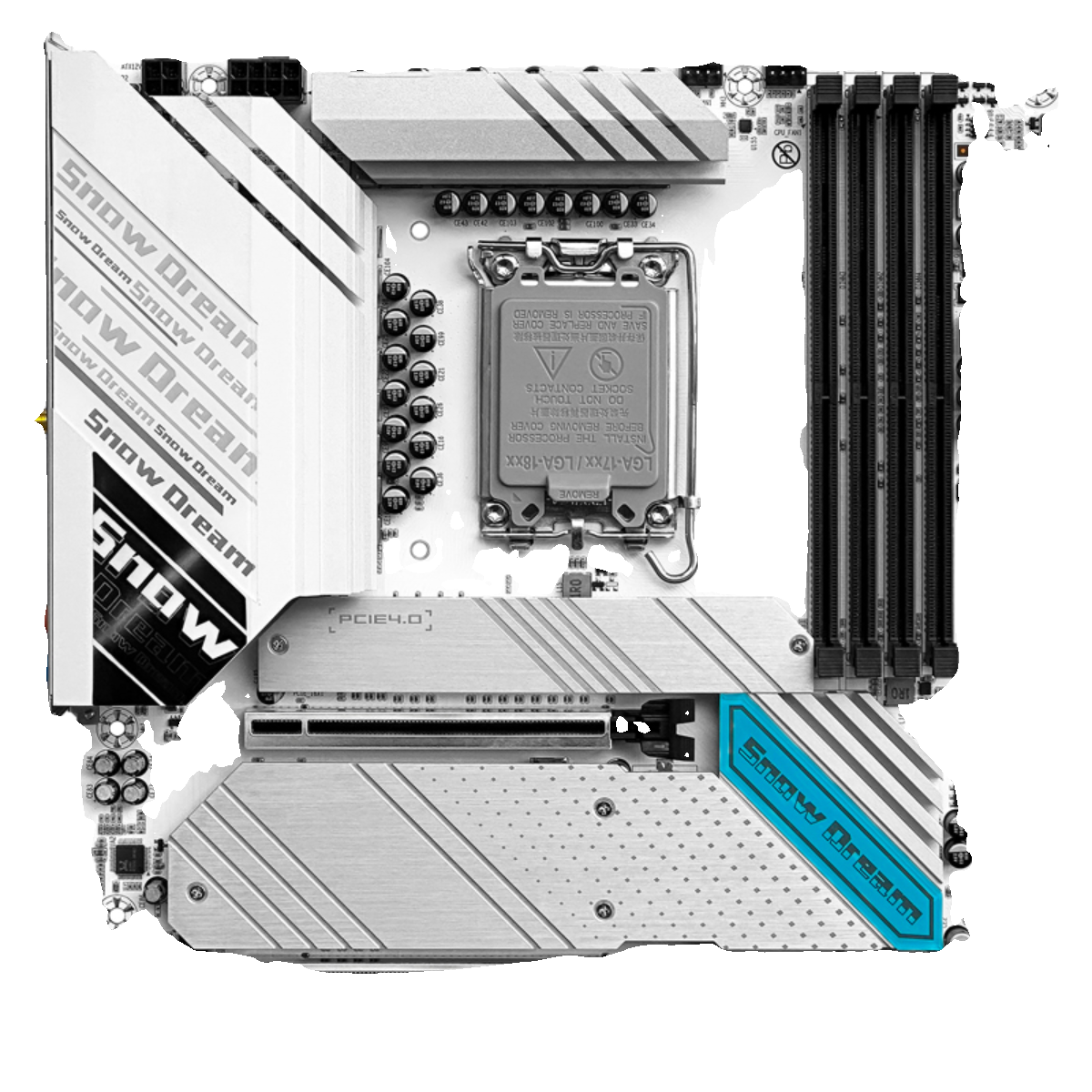 【正品】精粤Z790M Snow Dream白色主板RGB电脑1700针12代13代CPU - 图3