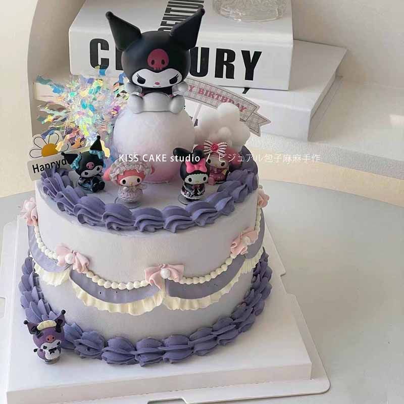 网红库洛米蛋糕装饰摆件帕恰狗玉桂狗KT猫三丽欧生日蛋糕装饰,淘宝优惠券,粉丝福利购,淘宝优惠卷