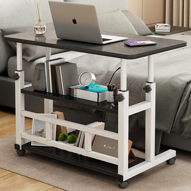 床边桌可移动升降电脑桌简易学生书桌卧室宿舍家用学习简约小桌子 - 图0