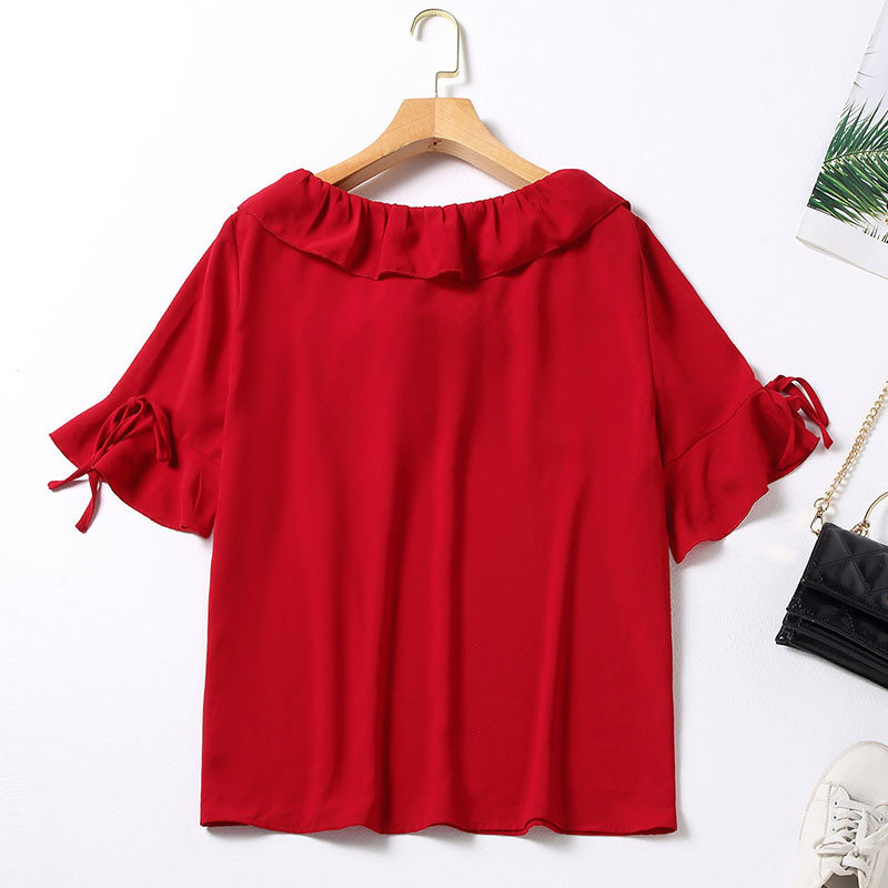 韩版显瘦大码遮肉胖mm雪纺2020上衣 云妃秀大码女装