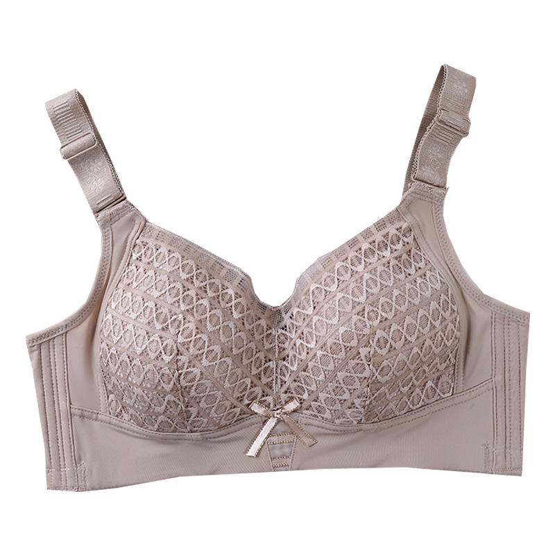 大码韩版洋气纯色胖mm透气轻薄内衣 云妃秀大码女装