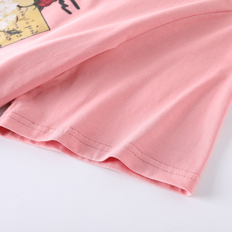 圆领印花大码韩版宽松胖mm显瘦t恤 云妃秀大码女装