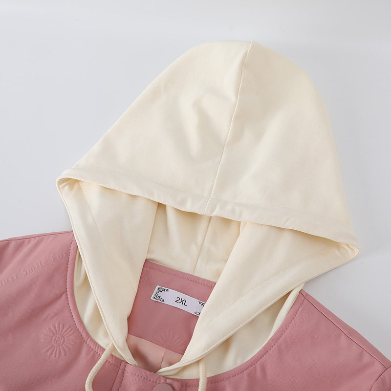 大码2020新款胖mm韩版宽松粉色连帽 云妃秀大码女装