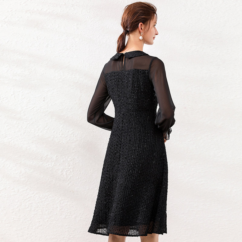 网纱拼接韩版大码宽松2020潮连衣裙 云妃秀大码女装