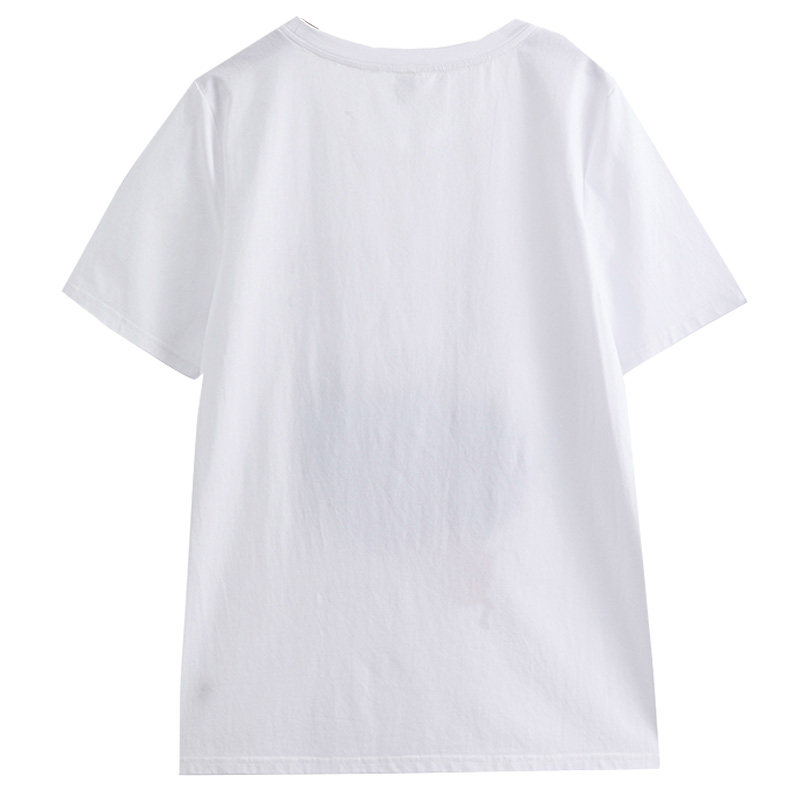 2020夏季新款韩版mm圆领宽松t恤 云妃秀大码女装