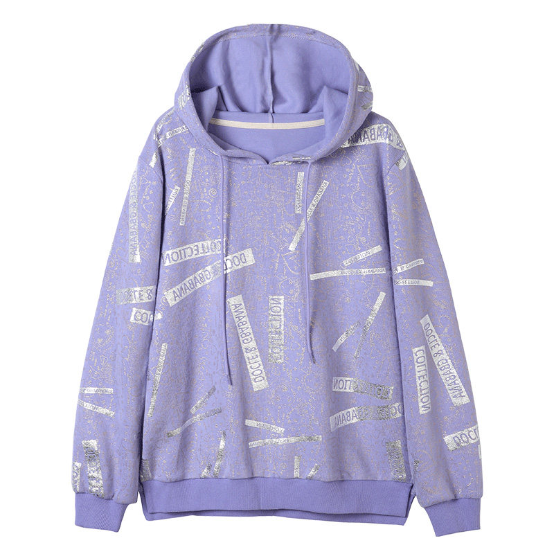 2020初秋装韩版套头宽松印花女卫衣 云妃秀大码女装