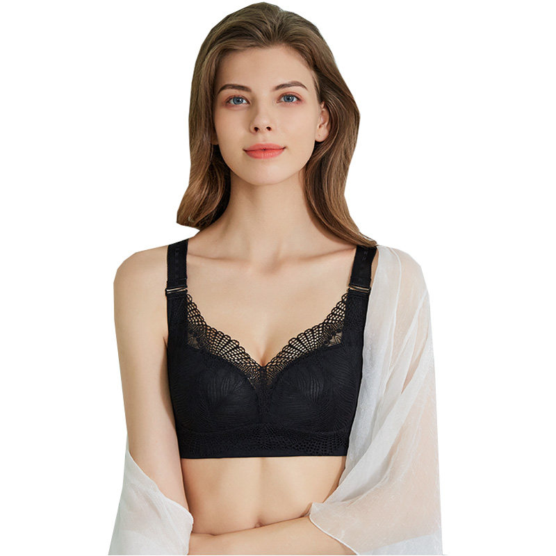 纯色透气胖mm百搭轻薄无钢圈潮内衣 云妃秀大码女装