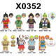 One Piece Wano Country Luffy Yamato Zoro Third Party Assembled Building Blocks Doll Toy X0352