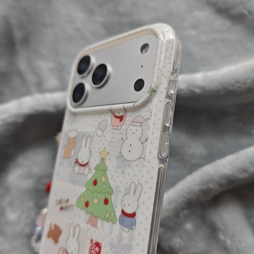 圆弧气囊IMD卡通可爱波点米菲兔小熊圣诞树手机壳适用iphone17promax大孔防摔苹果16亮面15趣味创意14手链13 - 图2