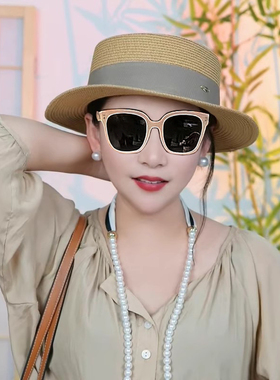 帽子女草帽防晒遮阳帽休闲帽女