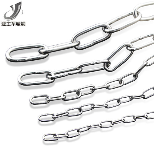 304不锈钢链条铁锁链 宠物狗链子铁环吊灯链护栏秋千吊床链防盗 - 图0