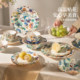 Chinese style ceramic bowls and plates set for household light luxury bowls and plates