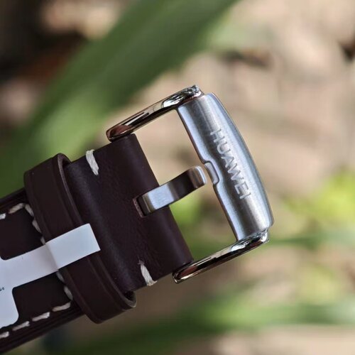 适用华为watch4 Pro木星棕原装真皮表带GT5 GT4 GT3 46mm通用款 - 图3
