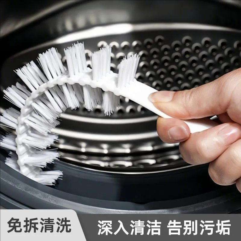 加长滚筒式波轮洗衣机清洗刷可弯曲长柄缝隙刷深层清洁家电清洁剂 - 图2