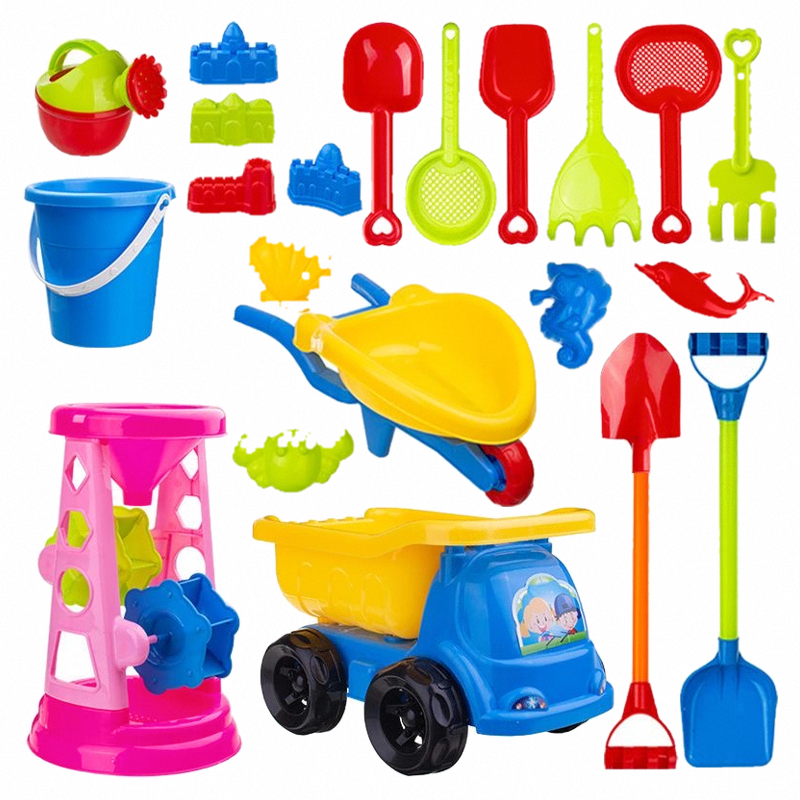 儿童海边沙滩玩沙玩具车宝宝戏水挖沙土工具沙漏铲子桶子套装大号,淘宝优惠券,粉丝福利购,淘宝优惠卷