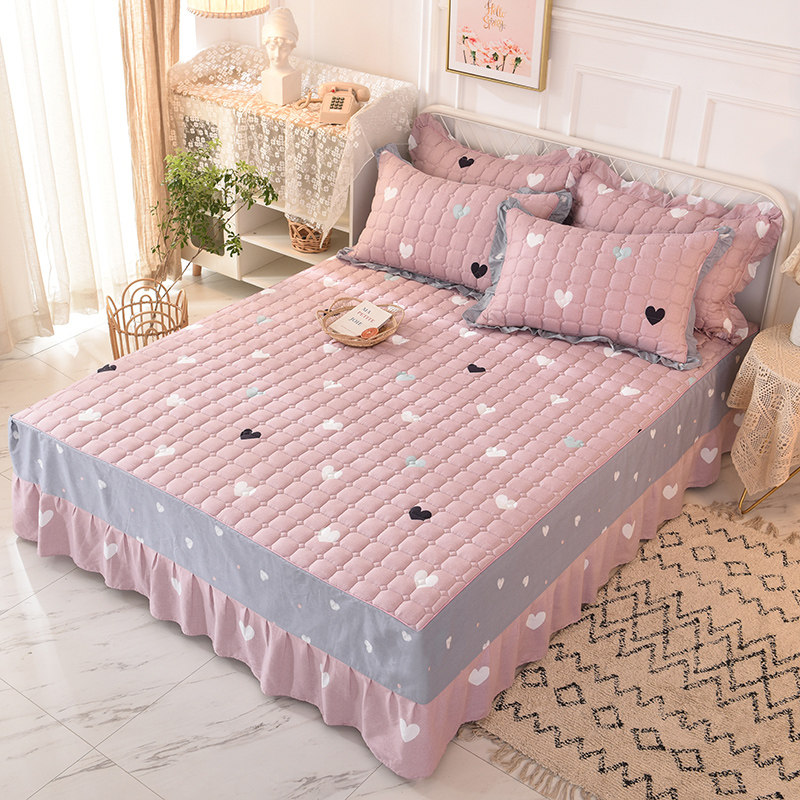 100%全棉加厚床裙卡通1.2*1.35*1.5*1.9米男女孩纯棉夹棉床罩定制,淘宝优惠券,粉丝福利购,淘宝优惠卷