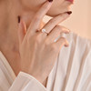 Japan Akoya seawater pearl ring for women 18K gold single bead simple classic high quality flower beads with strong light