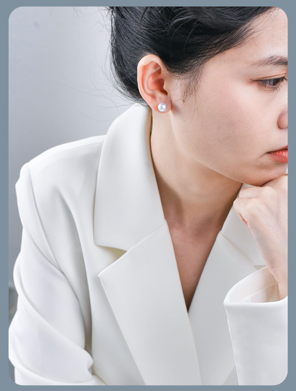 现货花珠天女基础款耳钉18k金日本akoya海水珍珠耳钉经典素钉女,淘宝优惠券,粉丝福利购,淘宝优惠卷