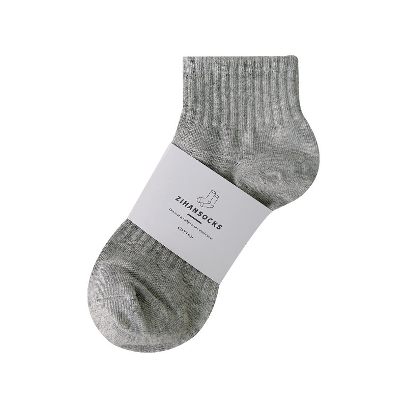 白色袜子女短筒袜夏季薄款纯棉运动ins潮短袜纯色网红中筒男春秋,淘宝优惠券,粉丝福利购,淘宝优惠卷