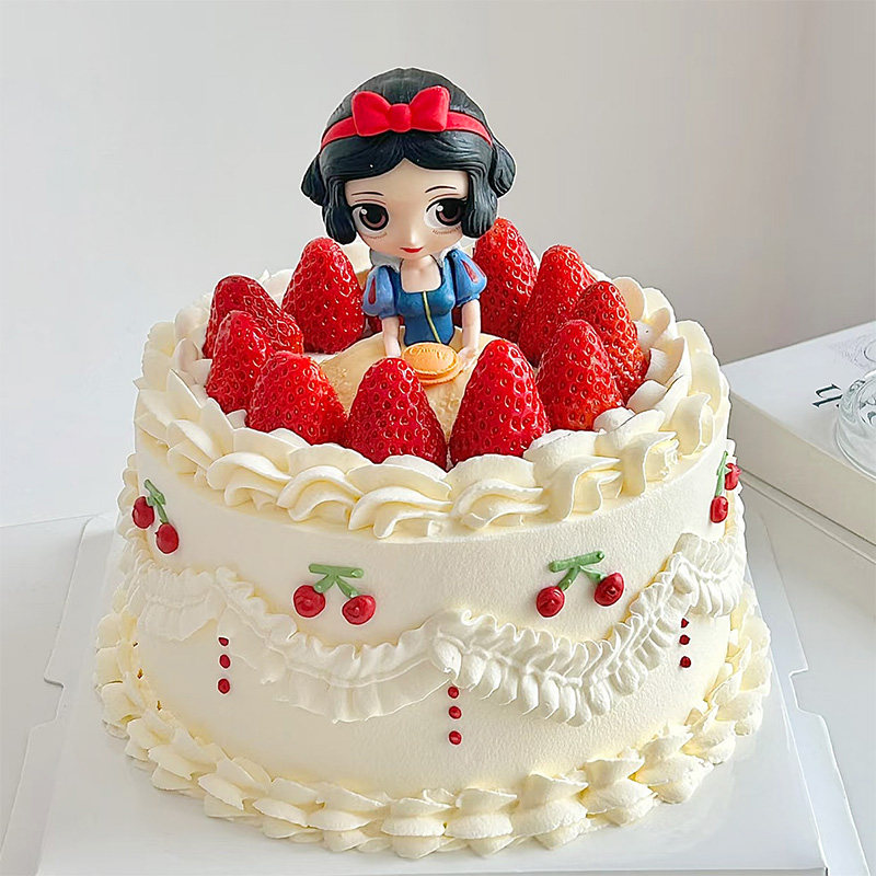 白雪公主睡美人鱼独角兽天鹅女孩爱莎花仙子生日蛋糕装饰摆件插件,淘宝优惠券,粉丝福利购,淘宝优惠卷