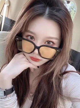ce ce coke 2025新款JM墨镜女男款方大框夜视镜黄色镜片SAL太阳镜
