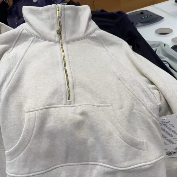 澳洲lululemon Scuba Oversized Funnel Neck加绒立领半拉链春秋 - 图3