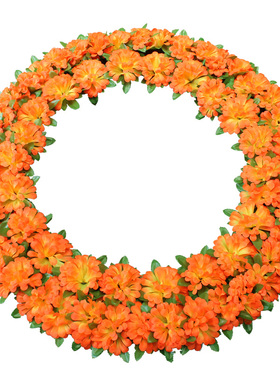 仿真花菊花环殡仪馆装饰花祭祀花