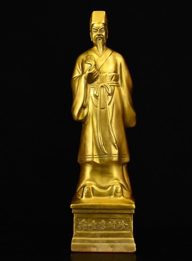 铜五大名医摆件医圣张仲景华佗李时珍药王孙思邈扁鹊中医药房铜像