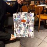 Льняная сумка для школьников, ланч-бокс, сумка для учебы для документов, для средней школы