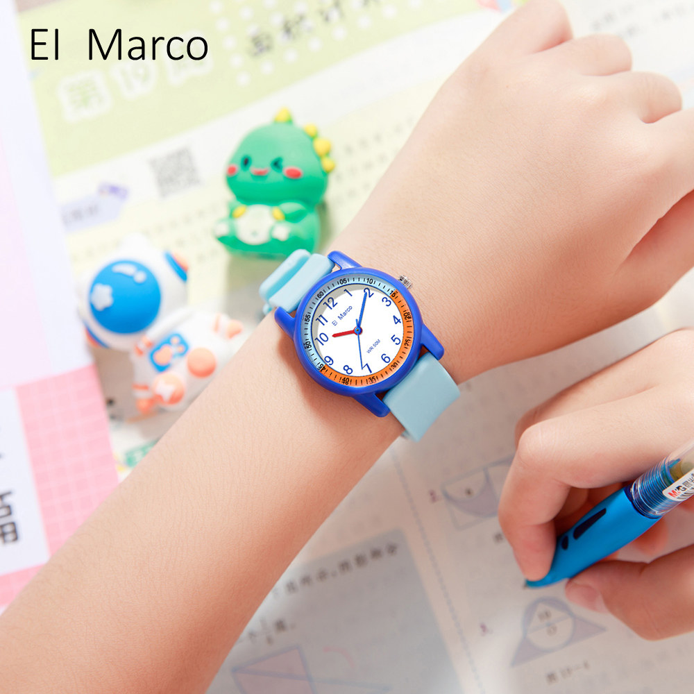 儿童手表男孩女孩小学生防水防摔考试静音指针式石英表撞色小清新,淘宝优惠券,粉丝福利购,淘宝优惠卷