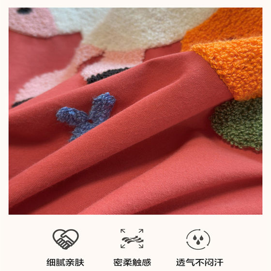 Class A thickened pure cotton cartoon four-piece set