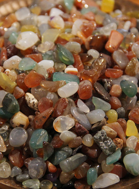 七彩供佛珍珠水晶石头