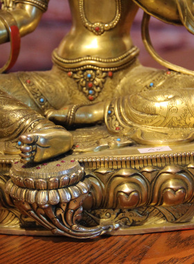 进口释迦族观世音菩萨绿度母佛像