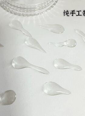 眼妆贴脸泪珠创意妆水珠泪痣妆容圣母泪仿妆脸部饰品透明泪滴拍照