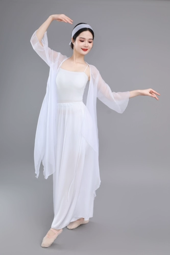 Классический танцевальный костюм для женщин с плавным длинным китайским стилем.