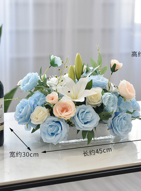假花仿真花餐桌会议桌茶几摆花
