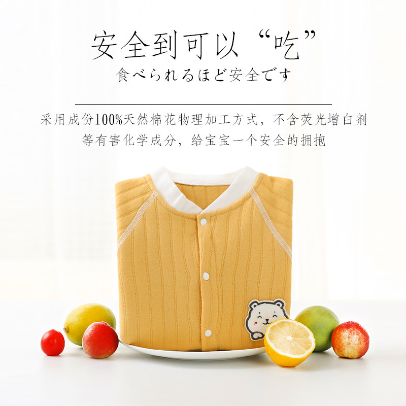 秋冬新生儿哈衣服冬装宝宝夹棉爬服 贝媚尔母婴连身衣/爬服/哈衣