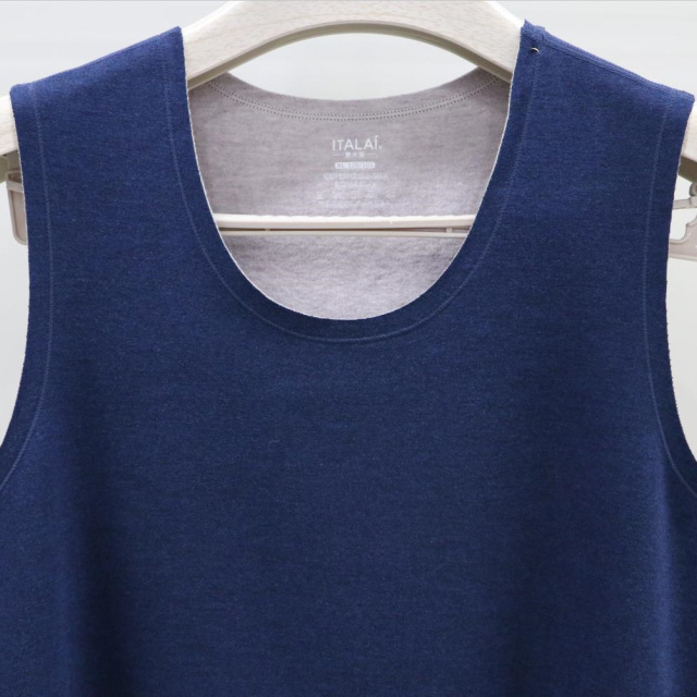 意大莱男士桑蚕丝保暖背心秋冬圆领加大无痕马甲打底无袖内衣5643 - 图1