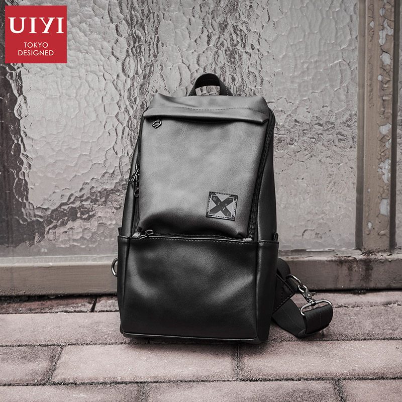 佑一良品潮牌胸包运动休闲皮斜挎包 佑一良品箱包男士包袋