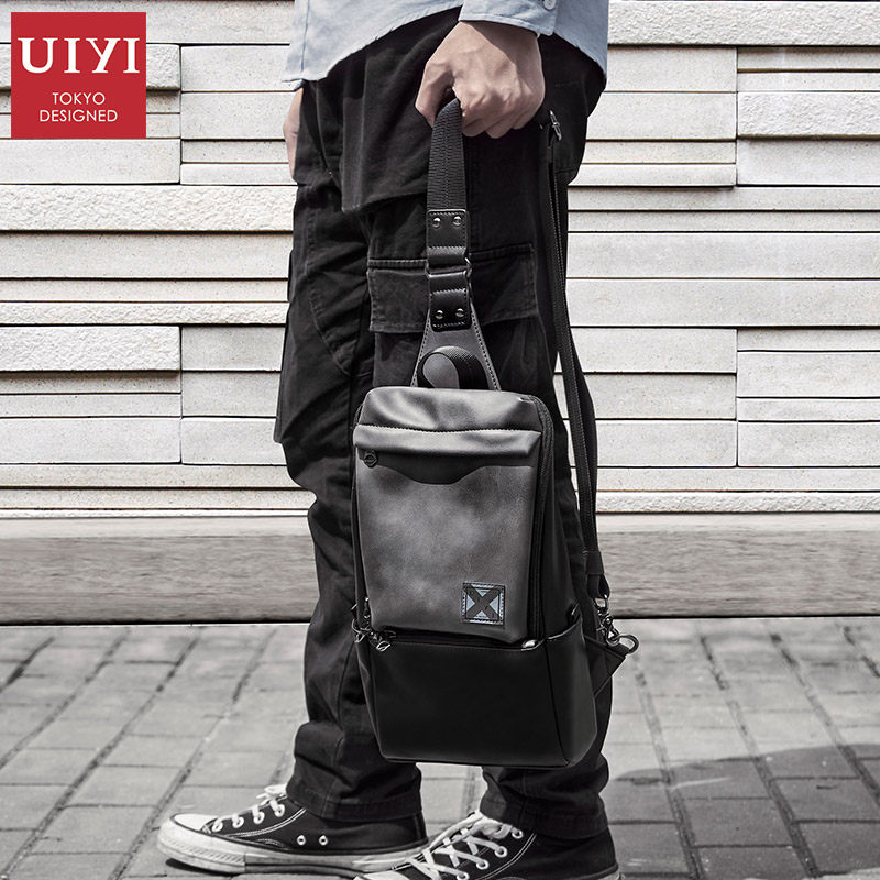 佑一良品潮牌胸包运动休闲皮斜挎包 佑一良品箱包男士包袋