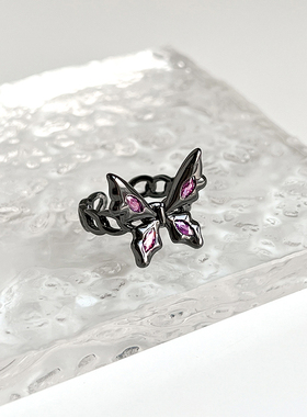 时尚个性蝴蝶戒指女生