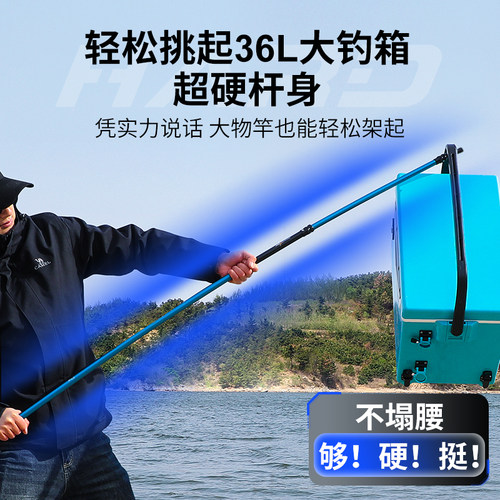 沃鼎王者神剑支架鱼竿架大物鱼竿后挂支架钓箱台钓碳素炮台架杆 - 图1