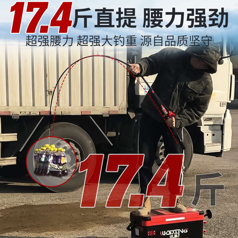 沃鼎碳素路亚竿套装远投竿抛竿超硬海竿杆抢柄水滴轮钓鱼竿初学者 沃鼎碳素路亚竿套装远投竿抛竿超硬海竿杆抢柄水滴轮钓鱼竿初学者