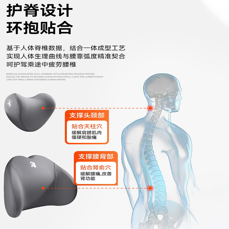 汽车腰靠车载座椅靠背司机久坐腰托车用腰垫开车腰部支撑护腰靠枕 - 图0